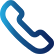 A Telephone Icon in Blue on a White Background